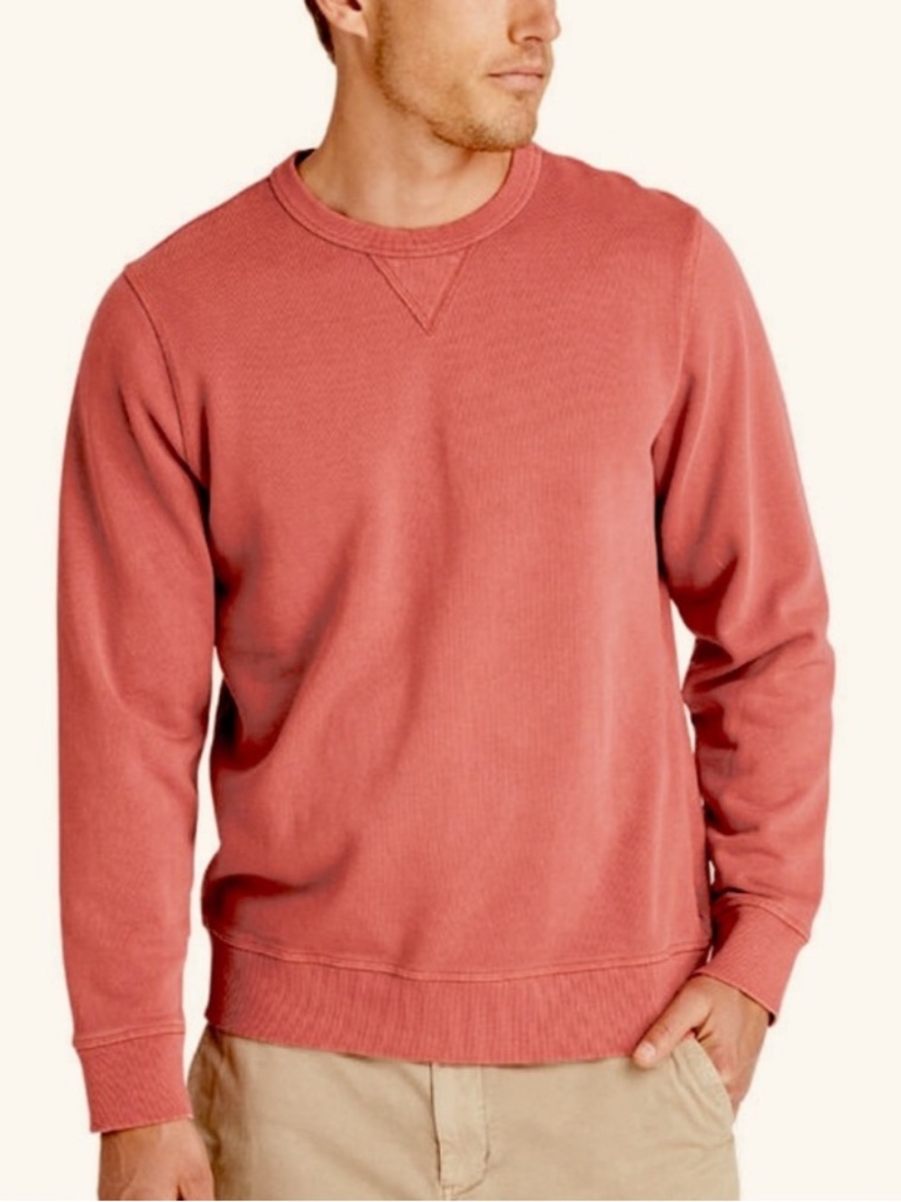 JCREW VINTAGE FLEECE 100% cotton crewneck pullover! S